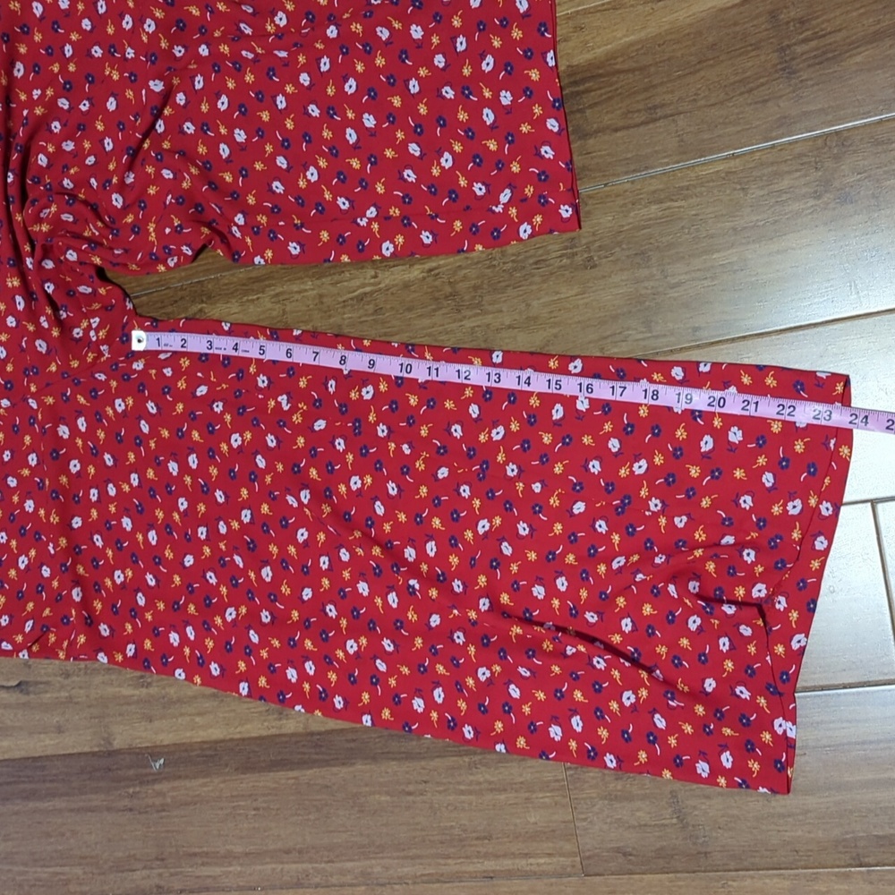 Madewell Ruched Wide Leg Jumpsuit in Prairie Posies - Picture 9 of 15